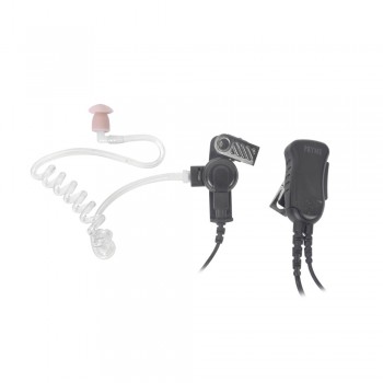 Pryme Micrófono con Solapa para Radio SPM-1303, Negro, para Motorola/Hytera