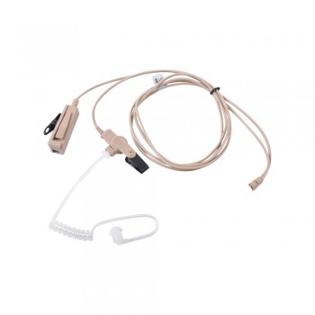 Otto Auricular con Micrófono con Solapa para Radio Bidireccional V1-10266, Beige, para Kenwood