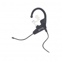 Otto Auricular con Micrófono para Radio V4-EX2CS5, Negro, para ICOM