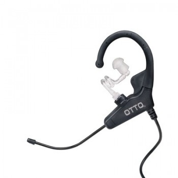 Otto Auricular con Micrófono para Radio V4-EX2KB1, Negro, para Kenwood