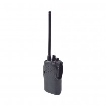 Syscom Funda de Cuero FSMIC-F1000, Negro, para ICOM