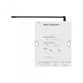 Lutron Receptor y Controlador Principal RadioRA 2, RF Inalámbrico, Blanco