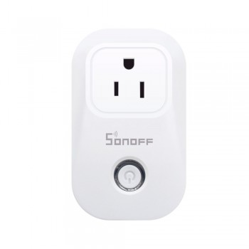 Sonoff Smart Plug S20 US, WiFi, 1 Conector, 2200W, Blanco