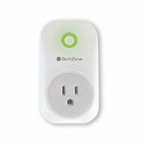 TechZone Smart Plug T10K2ZW-1UO, Wi-Fi, 1 Contacto, 15A, Blanco