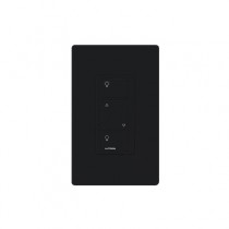 Lutron Interruptor de Luz Inteligente con Atenuador PD-10NXD-BL, Inalámbrico, 4 Botones, Negro