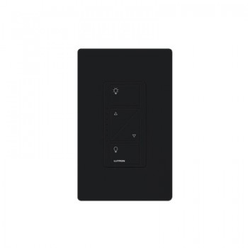 Lutron Interruptor de Luz Inteligente con Atenuador PD-10NXD-BL, Inalámbrico, 4 Botones, Negro