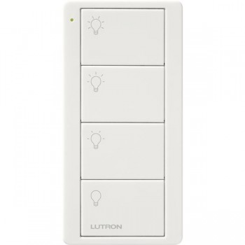 Lutron Regulador Inteligente Pico, 4 Botones, RF Inalámbrico, Blanco