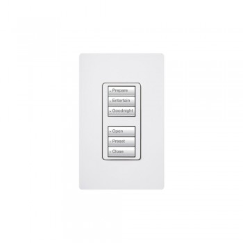 Lutron Interruptor de Luz Inteligente RRD-W3BD-WH 6 Escenas, Blanco