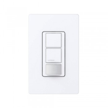 Lutron Interruptor de Luz Inteligente con Sensor de Ocupación MS-OPS6-DDV-WH, 120V, Blanco