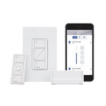 Lutron Kit Regulador Inteligente con Hub y Control Remoto P-BDGPRO-PKG1W, Blanco