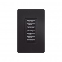 Lutron Teclado Inteligente Híbrido RRD-H6BRL-MN, Alámbrico, Negro