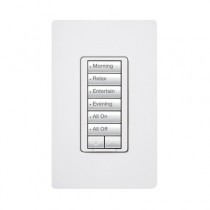 Lutron Teclado Inteligente Híbrido RRD-H6BRL-WH, Alámbrico, Blanco