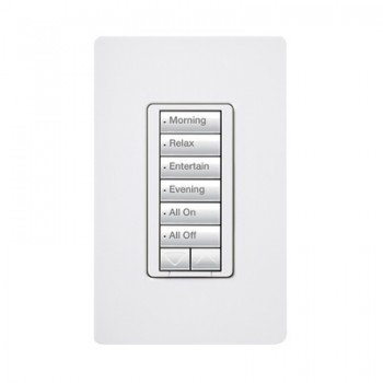 Lutron Teclado Inteligente Híbrido RRD-H6BRL-WH, Alámbrico, Blanco